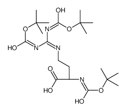 三-N-Boc-L-去甲精氨酸结构式