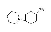 cis-4-(1-Piperidinyl)cyclohexanamine结构式