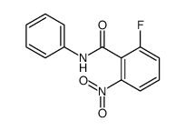 2-氟-6-硝基-N-苯基苯甲酰胺结构式