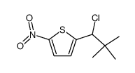 2-(1'-chloro-2',2'-dimethylpropyl)-5-nitrothiophene结构式