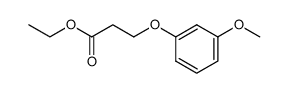 3-(3-methoxy-phenoxy)-propionic acid ethyl ester结构式