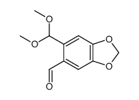 4-(dimethoxy)methyl-5-formyl(1,2-methylenedioxy)benzene结构式