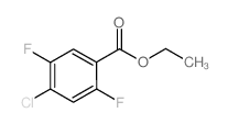 4-Chloro-2,5-difluorobenzoic acid ethyl ester Structure