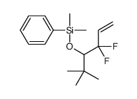 (4,4-difluoro-2,2-dimethylhex-5-en-3-yl)oxy-dimethyl-phenylsilane结构式