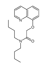 N,N-dibutyl-2-quinolin-8-yloxyacetamide Structure