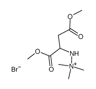 1,1,1-Trimethyl-2-<1,2-bis(methoxycarbonyl)ethyl>hydrazinium Bromide Structure