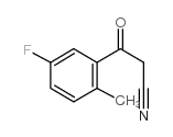 5-Fluoro-2-methylbenzoylacetonitrile structure