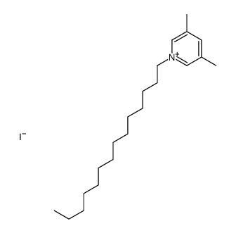 3,5-dimethyl-1-tetradecylpyridin-1-ium,iodide Structure
