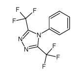 4-phenyl-3,5-bis(trifluoromethyl)-1,2,4-triazole结构式
