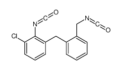 1-chloro-2-isocyanato-3-[[2-(isocyanatomethyl)phenyl]methyl]benzene结构式
