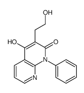 4-hydroxy-3-(2-hydroxyethyl)-1-phenyl-1,8-naphthyridin-2-one结构式