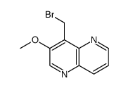 1,5-Naphthyridine, 4-(bromomethyl)-3-methoxy结构式