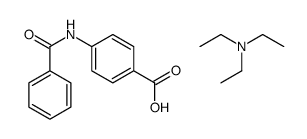 4-benzamidobenzoic acid,N,N-diethylethanamine结构式