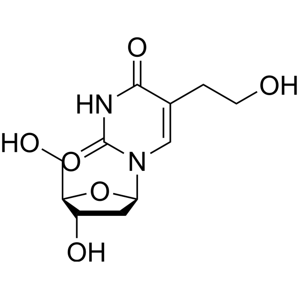 5-(2-羟基乙基)-2-脱氧尿苷结构式
