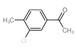 3-氯-4-甲基苯乙酮结构式