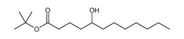 Dodecanoic acid, 5-hydroxy-, 1,1-dimethylethyl ester结构式