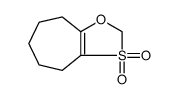 4H-Cyclohept-1,3-oxathiole, 5,6,7,8-tetrahydro-, 3,3-dioxide Structure