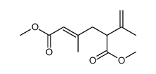 2-Hexenedioic acid, 3-methyl-5-(1-methylethenyl)-, 1,6-dimethyl ester, (2E) Structure