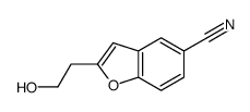 2-(2-hydroxyethyl)-1-benzofuran-5-carbonitrile Structure
