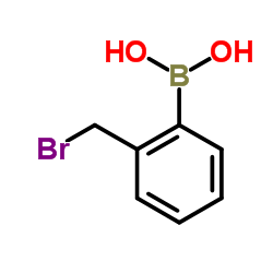 [2-(Bromomethyl)phenyl]boronic acid Structure