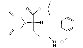 N2,N2-Diallyl-N5-benzyloxy-L-ornithin-tert-butylester结构式