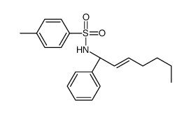 4-methyl-N-[(1S)-1-phenylhept-2-enyl]benzenesulfonamide结构式