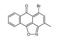 3-Methyl-5-bromoanthra(1,9-cd)-6-isoxazolone结构式