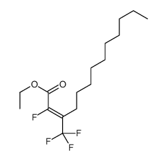ethyl 2-fluoro-3-(trifluoromethyl)tridec-2-enoate结构式