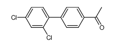 4-acetyl-2',4'-dichlorobiphenyl结构式