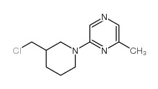 2-[3-(氯甲基)哌啶]-6-甲基吡嗪结构式