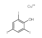 Phenol, 2,4,6-triiodo-,copper(2+) salt (2:1) structure