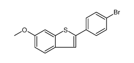 Benzo[b]thiophene, 2-(4-bromophenyl)-6-methoxy结构式