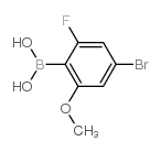 4-溴-2-氟-6-甲氧基苯基硼酸结构式