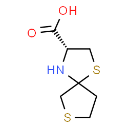 (3R)-1,7-二硫杂-4-氮杂螺[4.4]壬烷-3-羧酸结构式