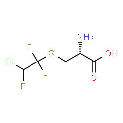 S-(2-chloro-1,1,2-trifluoroethyl)cysteine Structure