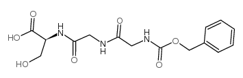N-[N-[N-[(苯基甲氧基)羰基]甘氨酰]甘氨酰]-L-丝氨酸结构式