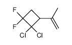 3-<α-Methyl-vinyl>-1.1-difluor-2.2-dichlor-cyclobutan结构式