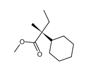 (R)-2-cyclohexyl-2-methyl-butyric acid methyl ester Structure