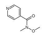 N-Methoxy-N-methyl-4-pyridinecarboxamide Structure