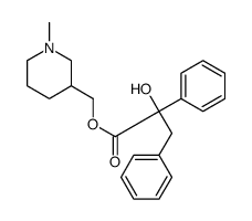 (1-methylpiperidin-3-yl)methyl 2-hydroxy-2,3-diphenylpropanoate结构式