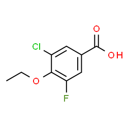 3-Chloro-4-ethoxy-5-fluorobenzoic acid Structure