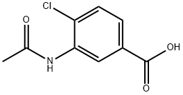3-乙酰氨基-4-氯苯甲酸结构式