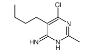 5-butyl-6-chloro-2-methylpyrimidin-4-amine Structure