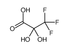 3,3,3-trifluoro-2,2-dihydroxypropanoic acid Structure