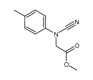 methyl N-cyano-N-4-methylphenylaminoacetate结构式