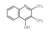 2,3-二甲基喹啉-4-醇结构式