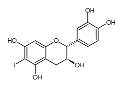 6-iodo-(+)-catechin Structure