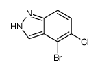 4-Bromo-5-chloro-1H-indazole Structure