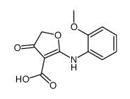 2-(2-methoxyanilino)-4-oxofuran-3-carboxylic acid结构式