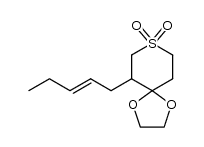 6-[(E)-2-pentenyl]-1,4-dioxa-8-thiaspiro[4.5]decane 8,8-dioxide Structure